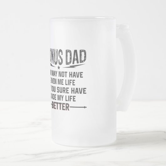 Bonus Dad Mattglas Bierglas (VorderseiteRechts)
