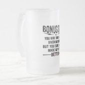 Bonus Dad Mattglas Bierglas (Vorderseite Links)