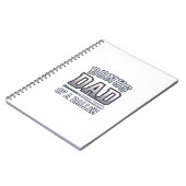 Bonus Dad of a Baller Vintage Sports Shirt Design_ Notizblock (Linke Seite)