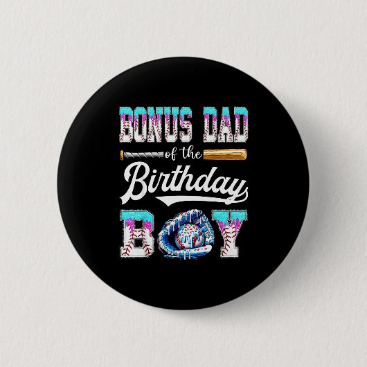 Bonus Dad Of The Birthday Boy Baseball Ice Cream D Button (Vorderseite)