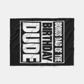 Bonus Dad Of The Birthday Dude Bonus Dad Of The Bi Fleecedecke (Vorderseite (Horizontal))