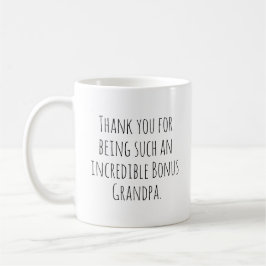 Bonus Grandpa Gratitude Heartwarming Gift  Kaffeetasse
