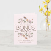 Bonus Mama 2 Foto Muttertag Karte (Gelbe Blume)