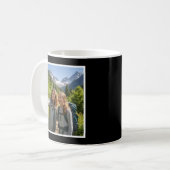 Bonus-Mama Befördert Brush Script 1 Foto Schwarz Kaffeetasse (Vorderseite Links)