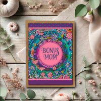 Bonus Mama Blumenfloral Hübsch Einzigartiger Mutte