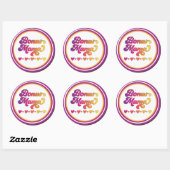 Bonus Mama - Bonus Mama Classic Round Sticker (Blatt)