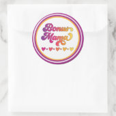 Bonus Mama - Bonus Mama Classic Round Sticker (Tasche)
