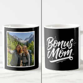 Bonus-Mama-Bürstenschrift 1 Benutzerfoto Schwarz W Kaffeetasse