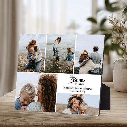 Bonus Mama Custom Foto Collage Fotoplatte