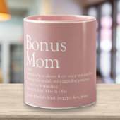 Bonus Mama Definition Zitat Dusty Rose Rosa Zweifarbige Tasse