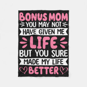Bonus-Mama, die Sie mir zu einem besseren Leben ve Fleecedecke