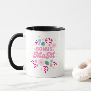 Bonus-Mama-Geschenkdesign-Typografie Tasse