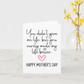 Bonus-Mama Karte (Gelbe Blume)