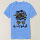 Bonus Mama Life Hair Bandana Brille Leopard Mutter T-Shirt (Design vorne)