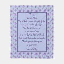 Bonus Mama Lila Iris Mittleres Fleece Blanken