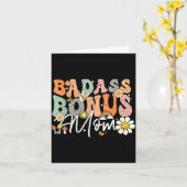 Bonus-Mama lustige Stiefmutter Muttertag Karte (Gelbe Blume)