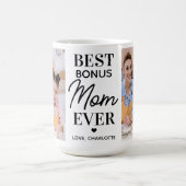 BONUS-MAMA Personalisiert 2 Foto Muttertag Kaffeetasse (Mittel)