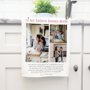 "Bonus-Mama" Step-Mama   Blumenstrauß 3 Foto Teetu Geschirrtuch