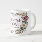 Bonus-Mama, Stiefmutter Muttertagsgeschenk Jumbo-Tasse (Vorderseite Rechts)