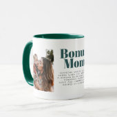 Bonus Mama Typografie individuell Tasse (Vorderseite Links)
