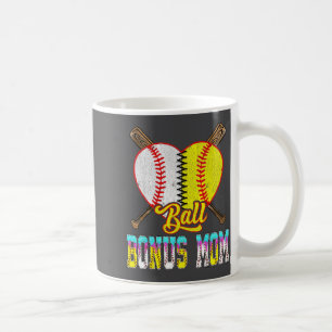 Bonus-Mama von beiden halben Baseball-Softball-Eis Kaffeetasse