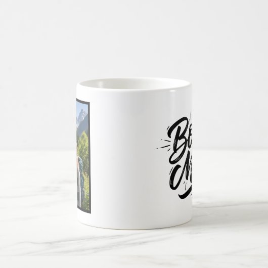 Bonus Mom Brush Script 1 Custom Photo Kaffeetasse (Mittel)