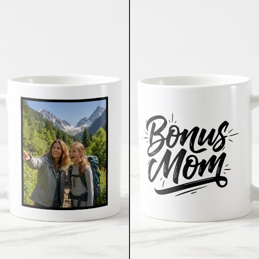 Bonus Mom Brush Script 1 Custom Photo Kaffeetasse