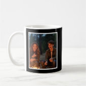 Bonus Mom Elegant Cursive 1 Custom Photo Black Kaffeetasse (Links)