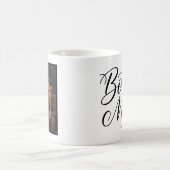 Bonus Mom Elegant Cursive 1 Custom Photo Kaffeetasse (Mittel)