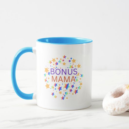 Bonus Mom giftful Design Typography Tasse (Mit Donut)