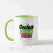 Bonus Mom giftful Design Typography Tasse (Links)