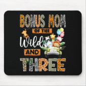 Bonus Mom Of The Wild & Three 3rd Birthday Boy Mousepad (Vorne)