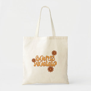 Bonus Momma Liebe - Retro Floral Tote Beutel Tragetasche
