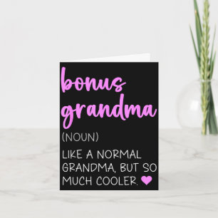 Bonus-Oma Definition süß Muttertag Nomen Karte