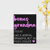 Bonus-Oma Definition süß Muttertag Nomen Karte (Gelbe Blume)