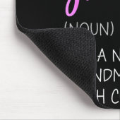 Bonus-Oma-Definition süß Muttertag Substantiv Mousepad (Ecke)