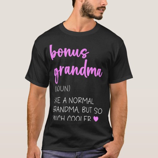 Bonus-Oma Definition süß Muttertag Substantiv T-Shirt (Vorderseite)