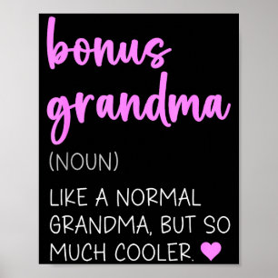 Bonus Oma Definition süße Muttertags-Nomen Poster