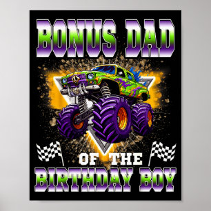 Bonus Papa des Geburtstagsjungen Monstertruck Gebu Poster