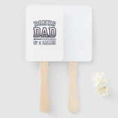 Bonus Papa eines Ballers Vintage Sportshirt Design Fächer (Vorne und Hinten)