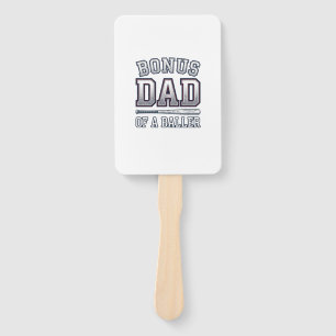 Bonus Papa eines Ballers Vintage Sportshirt Design Fächer