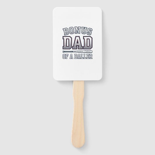 Bonus Papa eines Ballers Vintage Sportshirt Design Fächer (Vorderseite)