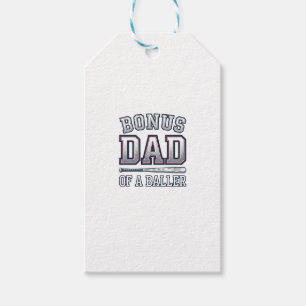 Bonus Papa eines Ballers Vintage Sportshirt Design Geschenkanhänger