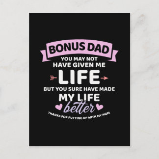 Bonus Papa nicht gab mir das Leben besser Bonus To Postkarte