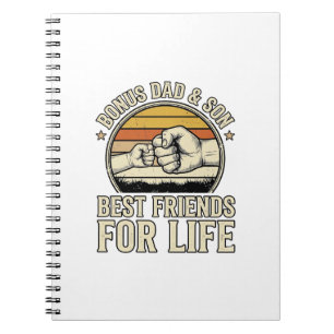 Bonus Papa & Sohn beste Freunde Vintage-Shirt-Desi Notizblock
