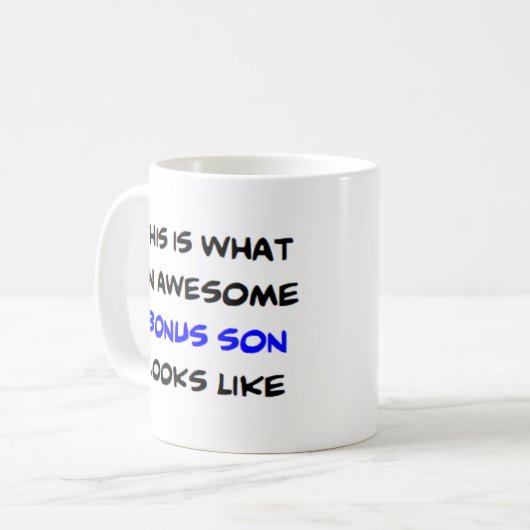 bonus son, awesome kaffeetasse (Vorderseite Links)