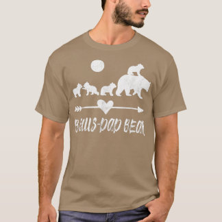 Bonus Vater Bären Shirt mit vier Niedlichen Bärenj