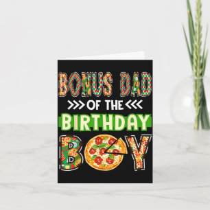 Bonus-Vater des Geburtstagsjungen-Pizza-Liebhabers Karte