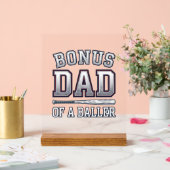 Bonus-Vater eines Ballers Vintage-Sport-Shirt-Desi Acrylschild (Hochzeit)