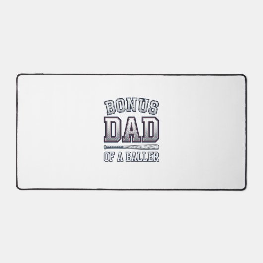 Bonus-Vater eines Ballers Vintage-Sport-Shirt-Desi Schreibtischunterlage (Vorderseite)